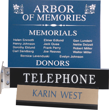 Laser Engraved Name Plates