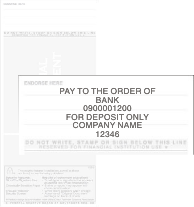 Bank Deposit Rubber Stamps