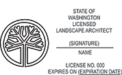 LSARCH-HORIZ-WA - Landscape Architect - Horizontal - Washington<br>LSARCH-HORIZ-WA