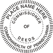 COMM-PA - Commissioner of Deeds - Pennsylvania<br>COMM-PA