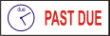 This pre-inked rubber stamp comes pre-assembled with the text "PAST DUE." The stamp is built with quality and has the capabilty to be re-inked.