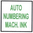 AUTOMATIC NUMBERING MACHINE INK AND COLORBOX PADS