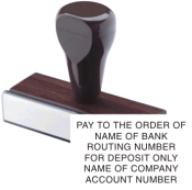 DWM-00360 - Woodmount Deposit Stamp<br>Non-Self-Inking