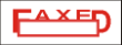 This pre-inked rubber stamp comes pre-assembled with the text "Faxed." The stamp is built with quality and has the capabilty to be re-inked.