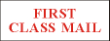 This pre-inked rubber stamp comes pre-assembled with the text "FIRST CLASS MAIL." The stamp is built with quality and has the capabilty to be re-inked.
