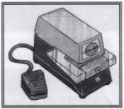 FOOT PEDAL ACCESSORY FOR WIDMER ELECTRIC EMBOSSERS