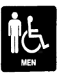 Stock Pictogram - Men/Handicap<BR>G02 