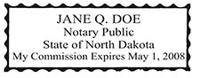 Notary Public North Dakota - NPS-ND