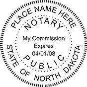 Notary Public North Dakota Seal - NP-ND