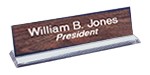 #04<br>2" x  10" Plastic Holder & Name Plates w/2 Lines  