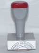 1075L - Licensed, Round Hand Stamp, 1-3/4" Diameter