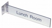 #10<br>4" x 8" or 10" Projecting Wall Holder & Name Plate w/1 Line 