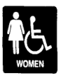 G03STOCKPIC-07677 - Stock Pictogram - Women/Handicap<BR>G03 